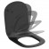 Ideal Standard TESI sėdynė su plonu Soft close dangčiu, matinė juoda