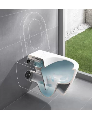 Unitazas Subway 2.0 pakabinamas, su Direct Flush ir ViFresh, Villeroy&Boch