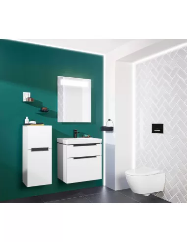 Vandens nuleidimo plokštė ViConnect, plastikinė, matinės juodos sp., Villeroy&Boch