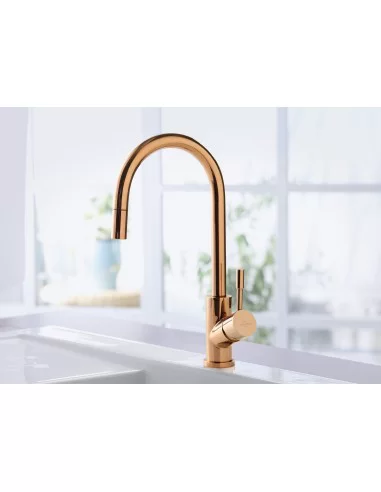 Maišytuvas plautuvei Umbrella Flex su ištraukiama žarna, bronzos sp., Villeroy&Boch