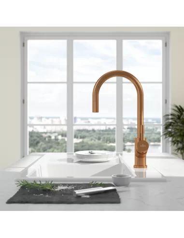 Maišytuvas plautuvei Umbrella Flex su ištraukiama žarna, bronzos sp., Villeroy&Boch