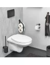 Rinkinys vonios kambario aksesuarų Urban, metaliniai, juodi, Tiger