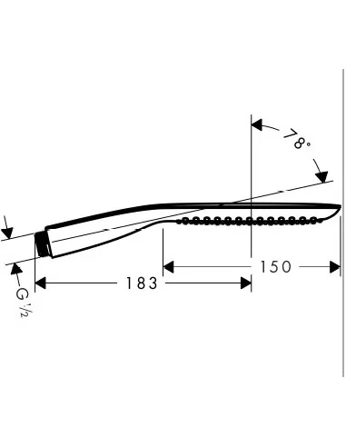 Dušo galvutė PuraVida 120 1 jet., Hansgrohe
