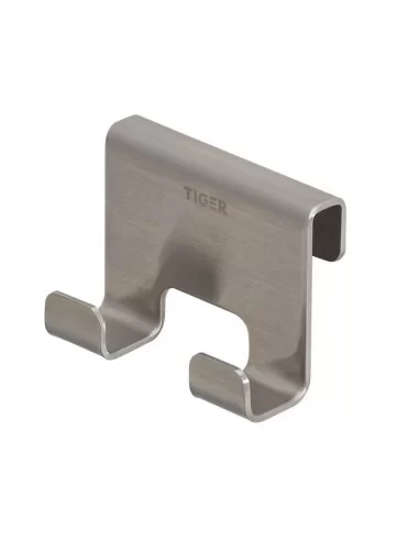 Kabliukai dušo sienelei Caddy, metaliniai, šlifuoto nerūdijančio plieno sp., Tiger