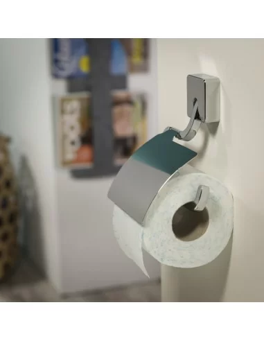 Laikiklis tualetiniam popieriui Impuls su dangteliu, metalinis, chromuotas, Tiger