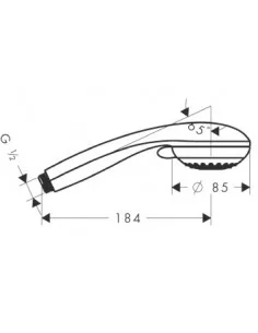 Dušo galvutė Crometta 85 Vario jet, Hansgrohe