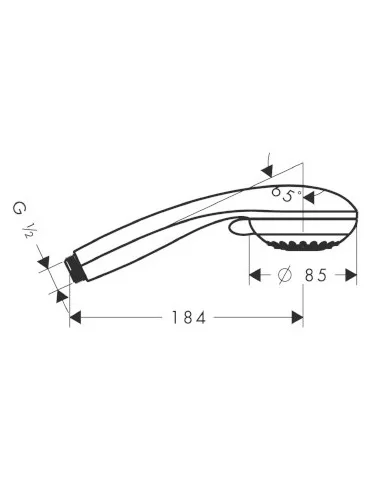 Dušo galvutė Crometta 85 Vario jet, Hansgrohe