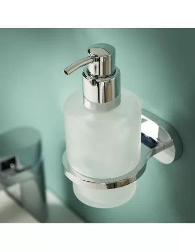 Dozatorius skysto muilo Lucca 250 ml, stiklas/metalas, chromuotas, Tiger
