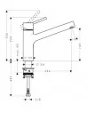Maišytuvas plautuvei Talis M52 1jet., Hansgrohe