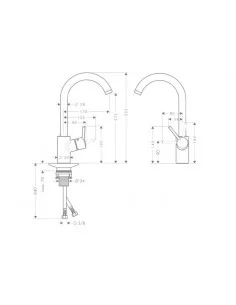 Maišytuvas plautuvei Talis S2, Hansgrohe
