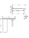 Maišytuvas praustuvo potinkinis PuraVida 165mm chromas, Hansgrohe