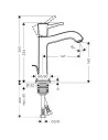 Maišytuvas praustuvui Metropol Classic 160, Hansgrohe