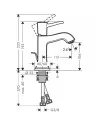 Maišytuvas praustuvui Metropol Classic 110, Hansgrohe
