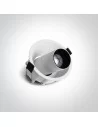 Įleidžiamas dviejų krypčių šviestuvas, Baltas, 11107C/W/W, ONE LIGHT