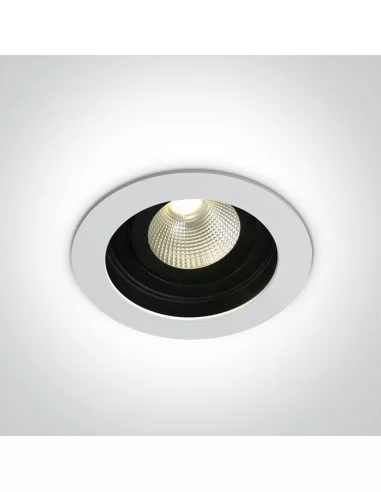 Įleidžiamas dviejų krypčių šviestuvas, Baltas, 11112E/W/W, ONE LIGHT