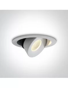 Įleidžiamas dviejų krypčių šviestuvas, Baltas, 11113E/W/W, ONE LIGHT