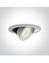 Įleidžiamas dviejų krypčių šviestuvas, Baltas, 11113E/W/W, ONE LIGHT