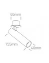 Įleidžiamas dviejų krypčių šviestuvas, Juodas, 11112RA/B/W, ONE LIGHT