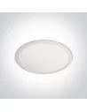 Įleidžiamas panelės tipo šviestuvas, Baltas, 10148P/W/D, ONE LIGHT
