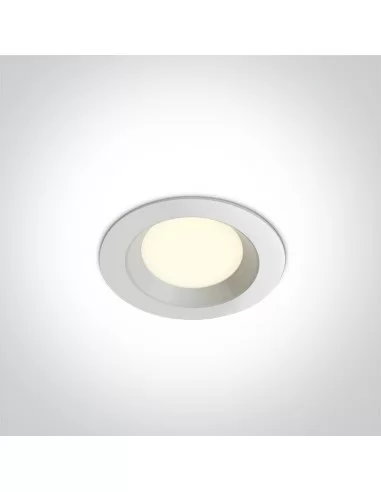 Įleidžiamas šviestuvas, Baltas, 10103T/W/W, ONE LIGHT