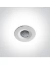 Įleidžiamas šviestuvas, Baltas, 10107CA/W/C, ONE LIGHT
