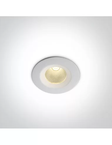 Įleidžiamas šviestuvas, Baltas, 10107CA/W/W, ONE LIGHT
