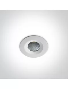 Įleidžiamas šviestuvas, Baltas, 10107CA/W/W, ONE LIGHT