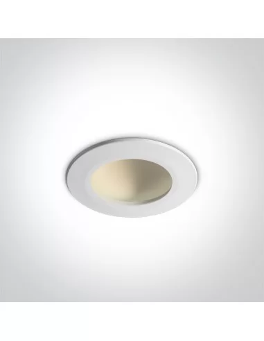 Įleidžiamas šviestuvas, Baltas, 10108FD/W/W, ONE LIGHT