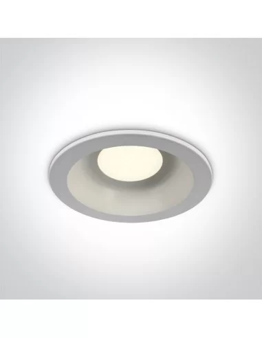 Įleidžiamas šviestuvas, Baltas, 10112KD/W/C, ONE LIGHT