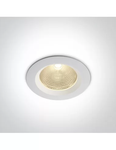 Įleidžiamas šviestuvas, Baltas, 10115CA/W/W, ONE LIGHT