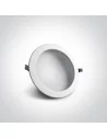 Įleidžiamas šviestuvas, Baltas, 10122FD/W/C, ONE LIGHT