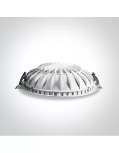 Įleidžiamas šviestuvas, Baltas, 10122FD/W/C, ONE LIGHT
