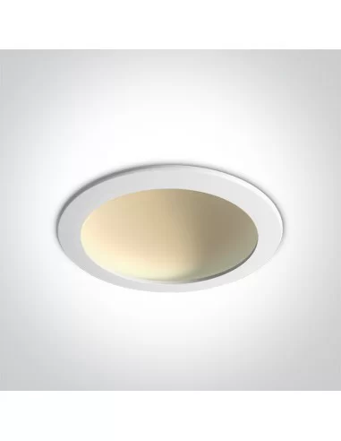 Įleidžiamas šviestuvas, Baltas, 10122FD/W/W, ONE LIGHT