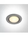 Įleidžiamas šviestuvas, Pilkas, 10112/G/W, ONE LIGHT