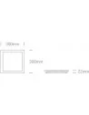 Įleidžiamas šviestuvas, Pilkas, 50130FA/G/W, ONE LIGHT