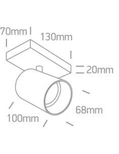 Virštinkinis sieninis dviejų krypčių šviestuvas, Amber, 65105N/MG, ONE LIGHT