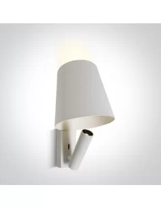 Virštinkinis sieninis dviejų krypčių šviestuvas, Baltas, 65142/W/W, ONE LIGHT