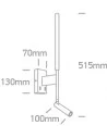 Virštinkinis sieninis dviejų krypčių šviestuvas, Baltas, 65144/W/W, ONE LIGHT
