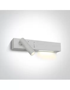 Virštinkinis sieninis dviejų krypčių šviestuvas, Baltas, 65146/W/W, ONE LIGHT