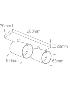 Virštinkinis sieninis dviejų krypčių šviestuvas, Baltas, 65205N/W, ONE LIGHT