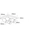Virštinkinis sieninis dviejų krypčių šviestuvas, Baltas, 65405N/W, ONE LIGHT