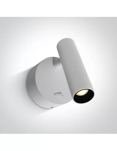 Virštinkinis sieninis dviejų krypčių šviestuvas, Baltas, 65738/W/W, ONE LIGHT