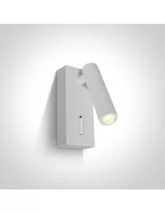 Virštinkinis sieninis dviejų krypčių šviestuvas, Baltas, 65746/W/W, ONE LIGHT