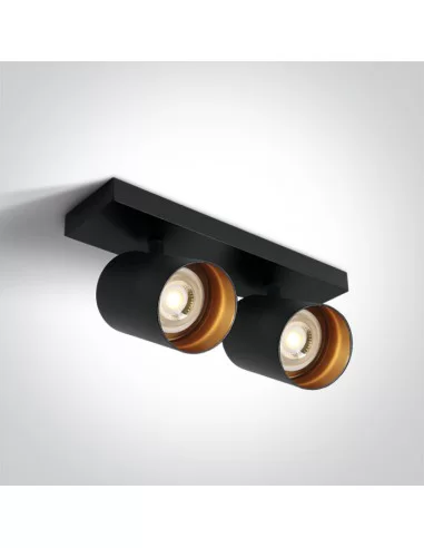 Virštinkinis sieninis dviejų krypčių šviestuvas, Juodas, 65205N/B, ONE LIGHT