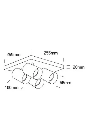 Virštinkinis sieninis dviejų krypčių šviestuvas, Juodas, 65405N/B, ONE LIGHT