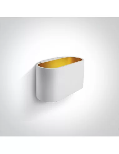 Virštinkinis sieninis šviestuvas, Baltas, 60056/W, ONE LIGHT