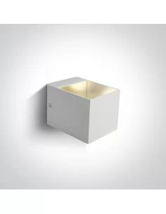 Virštinkinis sieninis šviestuvas, Baltas, 6030/W, ONE LIGHT