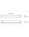 Virštinkinis sieninis šviestuvas, Chromo, 38118K/C/C, ONE LIGHT