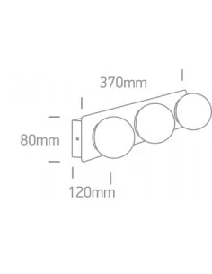 Virštinkinis sieninis šviestuvas, Chromo, 60107C/C, ONE LIGHT