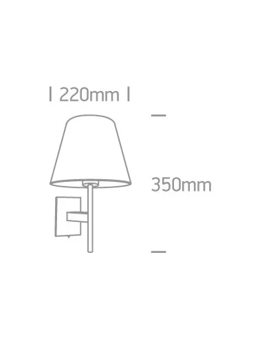 Virštinkinis sieninis šviestuvas, Chromo, 61076/C, ONE LIGHT